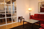 living room and view to kitchen